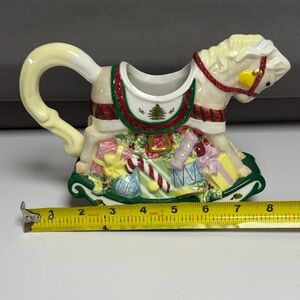 Spode CHRISTMAS TREE Rocking Horse creamer.
